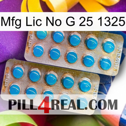 Mfg Lic No G 25 1325 new08